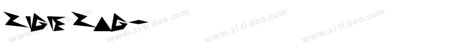 Zigie Zag字体转换